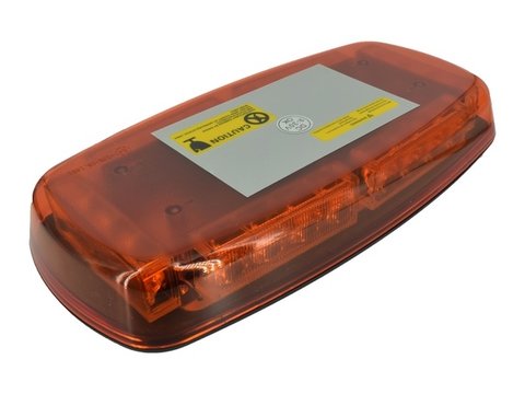Girofar /Rampa girofar portocalie PROFESIONALA omologata E.Mark cu magnet 12-24V