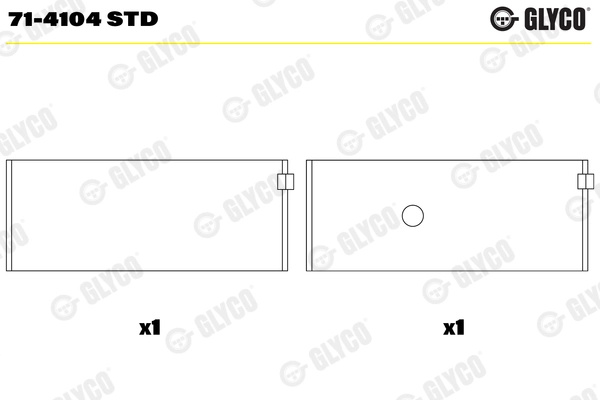 GLYCO Cuzineti biela 71-4104STD pentru IVECO EUROCARGO I-III 8060.45S.6000; 8060.45S TCA 5861cc 227cp 167kW 1991 1992 1993 1994 1995 1996 1997 1998 1999 2000 2001 2002 2003 2004 2005 2006 2007 2008 2009 2010 2011 2012 2013 2014 2015