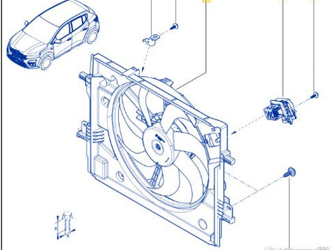 GMV/Electroventilator racire motor LOGAN 3/SANDERO 3/JOGGER