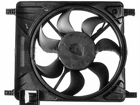 GMV radiator electroventilator Chevrolet Spark (M300), 03.2010-2014 , tip climatizare , dimensiune 395mm, fara pre-rezistor, cu 2 pinimm, Aftermarket