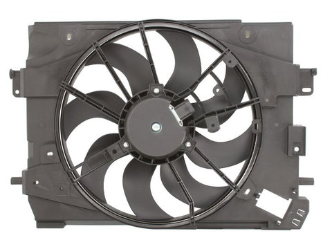 GMV radiator electroventilator Dacia Lodgy, 2012-, Dokker, 2012-, Duster, 2010-2017, motor 1.2 TCE, 1.6, benzina, 1.5 dci, diesel, 385 mm, 2 pini, fara pre-rezistor,