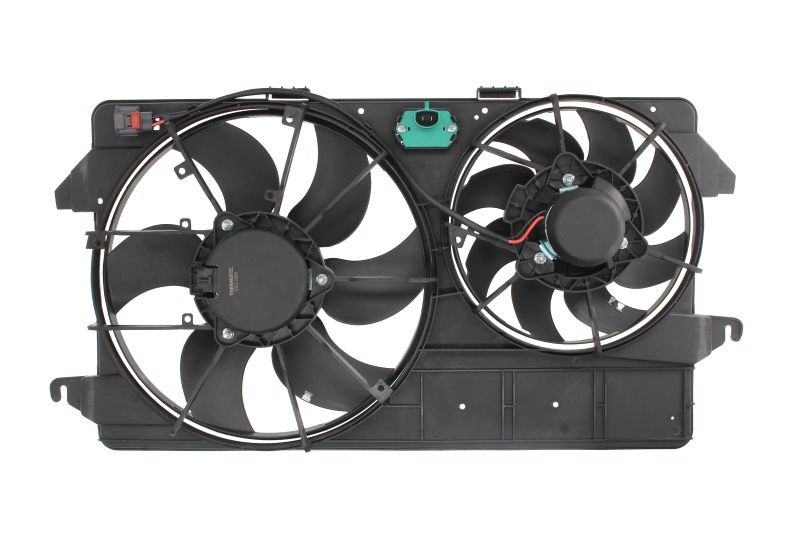 GMV radiator electroventilator Ford Transit Connect, 2002-2006, motor 1.8 TD, 1.8 TDCI, diesel, 2.0, benzina, cu AC, 200/80 W, 380/275 mm, (2 +2) pini