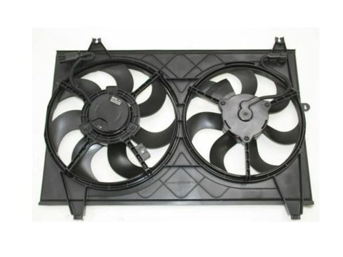 GMV radiator electroventilator Kia Carens, 2006-2013, motor 1.6, 77kw benzina, cutie manuala, cu/fara AC, OEM/OES,