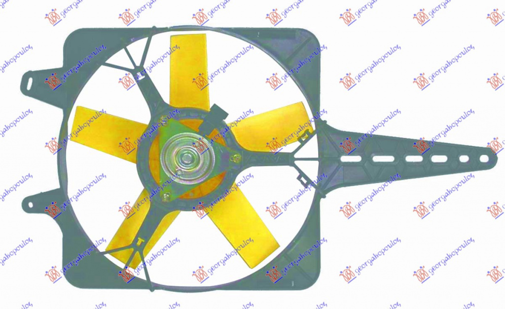 GMW-ventilator 11-14 [-Ac] - FIAT TIPO 88-93 FIAT TIPO 88-93 037406440 037406440 7606545