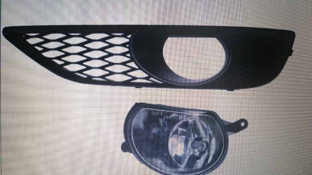 Grilă bara spate halogenă AUDI Q7 4L0 10-15 S li