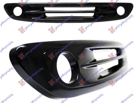 GRILA -02 NEGRU LUCIOS (CU/ORIF.PTR.PROIECTOR) - SMART FORTWO 98-07, SMART, SMART FORTWO 98-07, 019204570