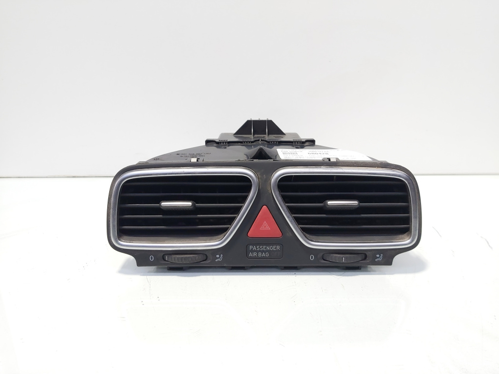 Grila aer bord centrala cu buton avarii, cod 1Q0819735C, Vw Eos (1F7, 1F8) (id:680428)