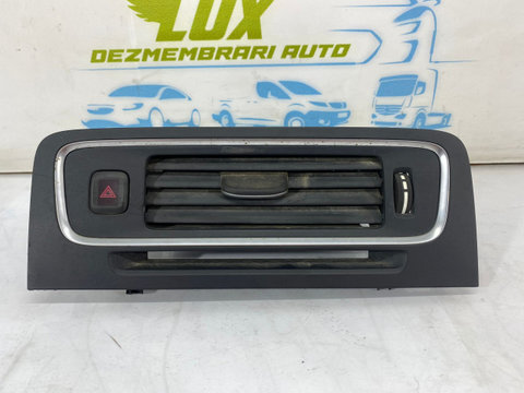 Grila aerisire bord centrala cu buton avarii 1302138R Volvo V60 [2010 - 2013]