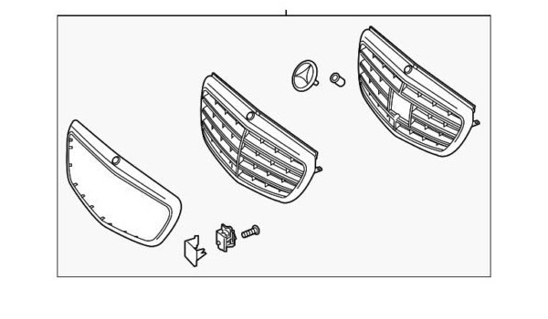 Grila ASSY (EXCLUSIVE) cu CAMERA MERCEDES E CLASS 