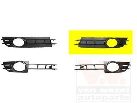 Grila bara AUDI A6 4F2 C6 VAN WEZEL 0318591