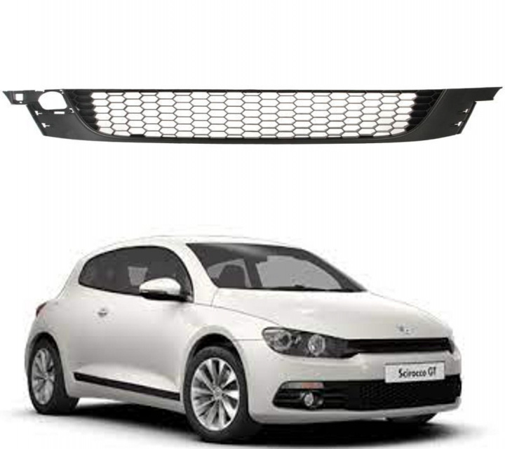 Grila bara fata Aftermarket NOU Volkswagen VW Scirocco 3 2008 2009 2010 2011 2012 2013 2014 2015 12109632 12-109-632