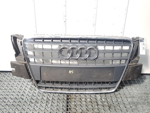 Grila bara fata centrala cu sigla, Audi A5 (8T3) [Fabr 2007-2015] 8T0853651E (id:408637)