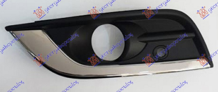 GRILA BARA FATA (CU ORIF. PROIECTOR CEATA & BANDOU CROMAT) (CU ORIF. SENZORI PARCARE) Stanga. , RENAULT, RENAULT KOLEOS 17-, 666204822