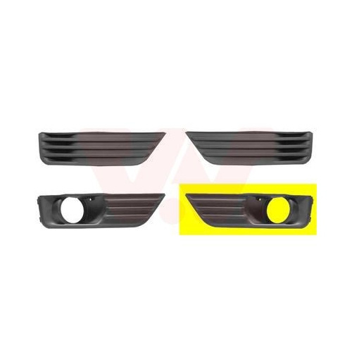 Grila bara protectie Ford Focus 2 (Da) Van Wezel 1863593, parte montare : stanga, fata