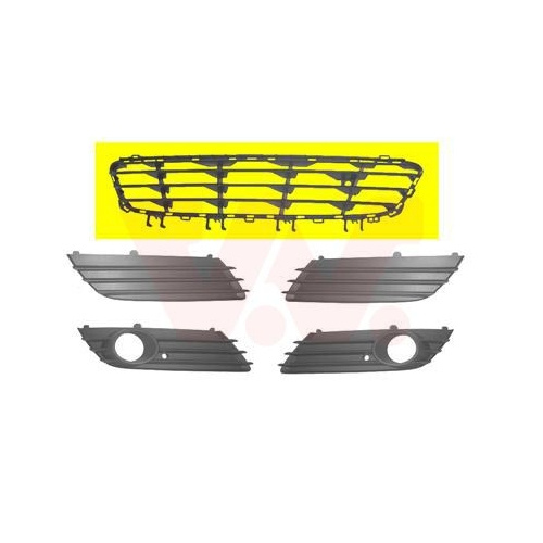 Grila bara protectie Opel Astra H (L48) Van Wezel 3745590, parte montare : fata