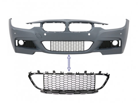 Grila Central Inferioara compatibil cu BMW 3 Series F30 F31 M-Tech (2011-2019) FBGBMF30MT