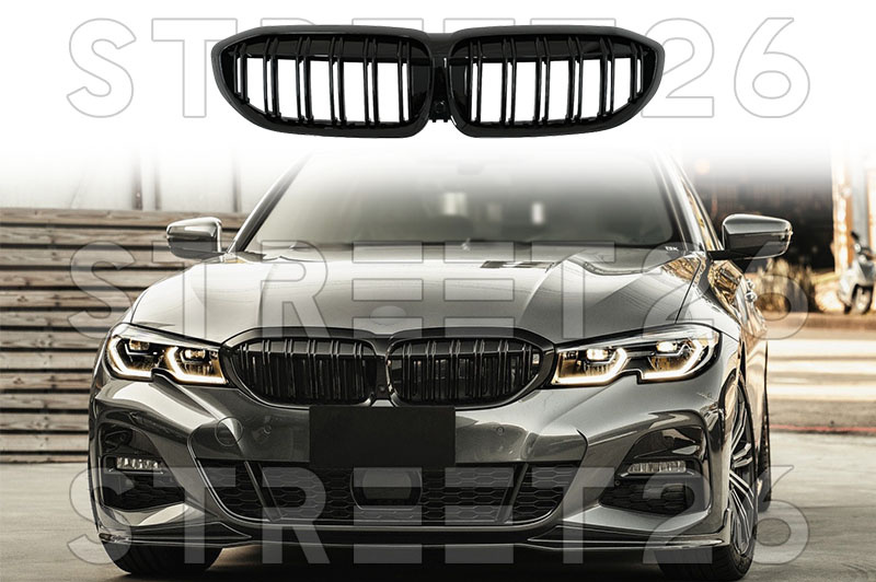 Grila Centrala Compatibil Cu BMW Seria 3 G20 G21 Sedan Touring (2018-2022) M Design Negru Lucios