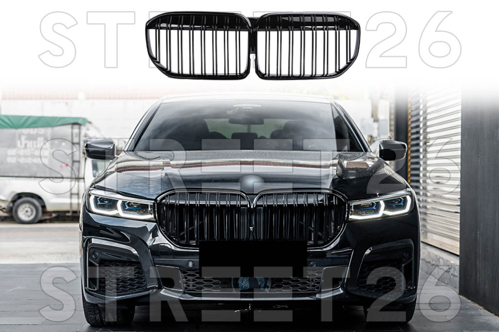 Grila Centrala Compatibil Cu BMW Seria 7 G11 G12 LCI (2019-2022) M Design Negru Lucios