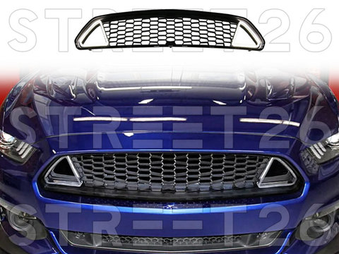 Grila Centrala Cu LED DRL Compatibil Cu Ford Mustang VI S550 (2015-2017) RTR Design