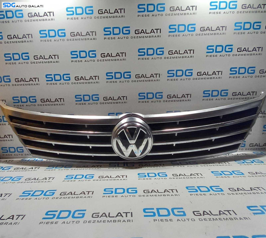 Grila Centrala cu Sigla Emblema de pe Bara Spoiler Fata cu Defect Volkswagen CC 2012 - 2017 Cod 3C8853601A [2237]