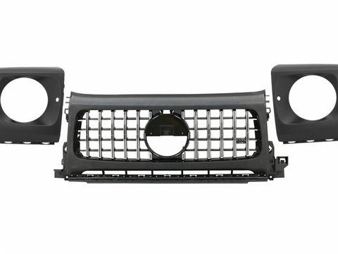 Grila Centrala si Carcasa faruri compatibil cu Mercedes G-Class W464 W463A G63 AMG (06.2018-Up) GT-R Panamericana Design FGMBW464C