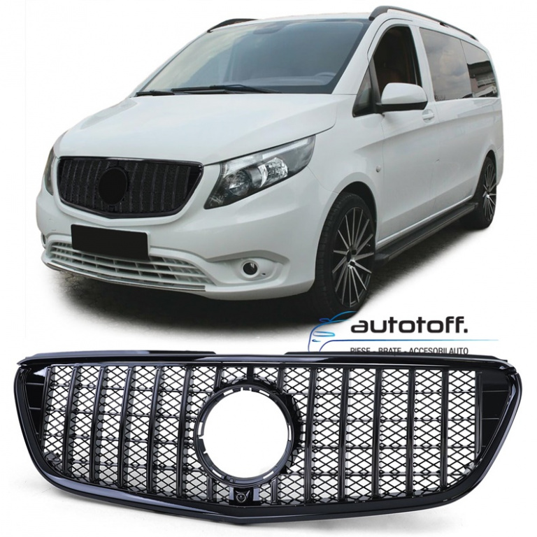 Grila compatibila Mercedes Vito W447 (15-18) Black GT Design