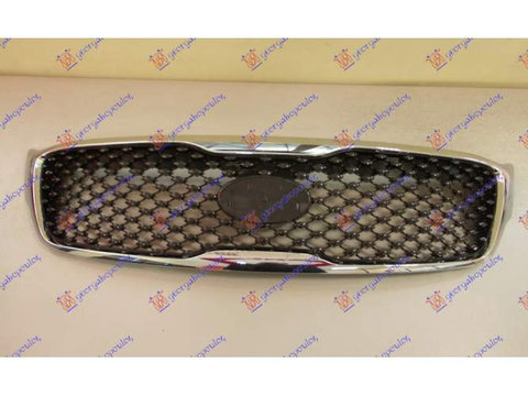 Grila Cu Bandou Cromat (Sx)-Kia Sorento 14-pentru Kia Sorento 14-17