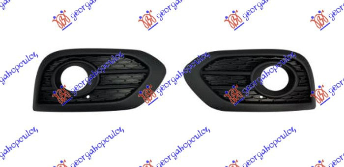 GRILA DE PROTECTIE FATA (CU ORIFICII PENTRU L?MPI DE CEATA) (SET) - RENAULT RENAULT KADJAR 19- , RENAULT, RENAULT KADJAR 19-, 676104820