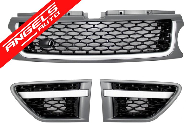 Grila Grile compatibila cu Range Rover Sport 2009-2013 Autobiography Platinum Black