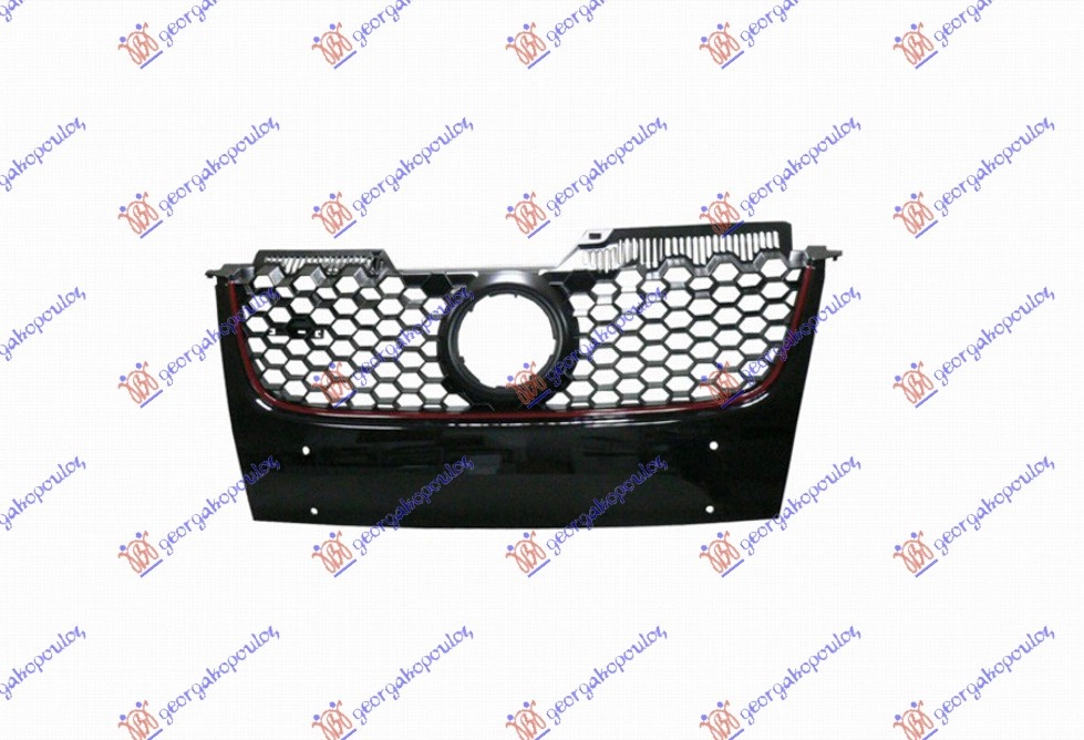 GRILA GTi [BANDOU ROSU] - VW GOLF V 04-08 VW GOLF 