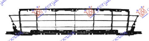 Grila inferioara bara fata -2010 PEUGEOT 207 06-14 cod 7414QG
