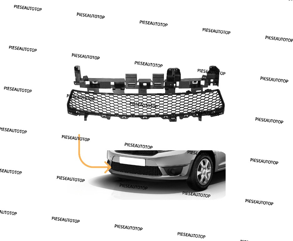 Grila inferioara bara fata Dacia Sandero 2 NOUA 62