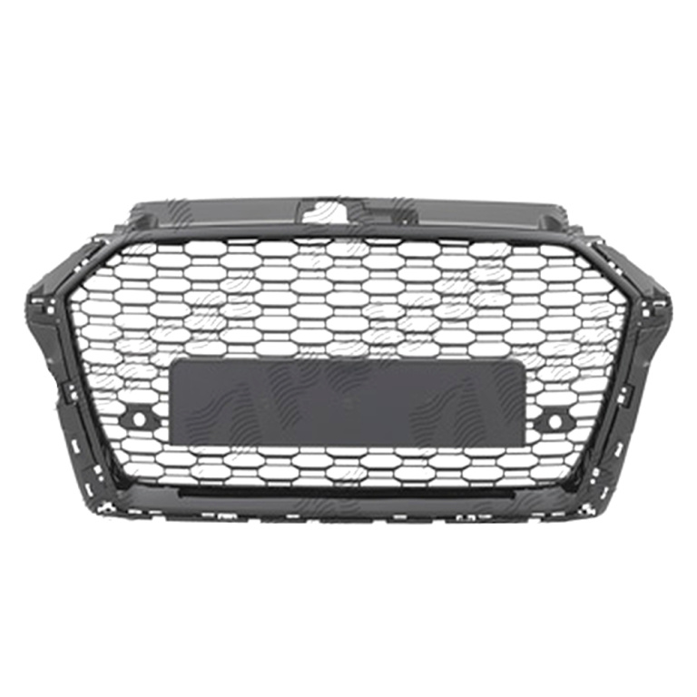 Grila masca fata AUDI A3 (8V), 05.2016-12.2020 model RS3,Negru stralucitor, fara emblema