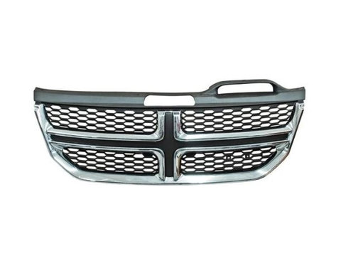 Grila masca radiator Dodge Journey (Jc), 2011-2016, Fata, cromat/negru, Aftermarket