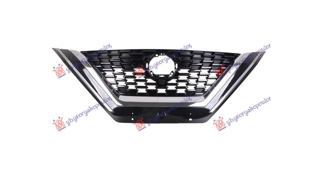 Grila neagra superioara bara fata Nissan Qashqai 2021- NOUA 623106UA1A 62310-6UA1A (RAMA CROMATA)