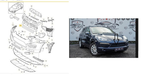 GRILA PORSCHE CAYENNE 2010-2015 ORNAMENT