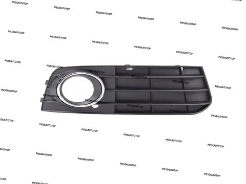 Grila proiector bara fata dreapta Audi A4 B8 2008-2011 NOUA 8K0807682A01C (CU ORNAMENT CROMAT)