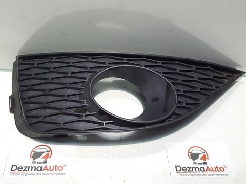 Grila proiector stanga, 6J0853665A, Seat Ibiza 5 Sportcoupe (6J1)