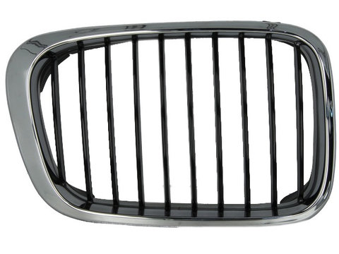 Grila Radiator Am Dreapta Bmw Seria 3 E46 1998-2001 Crom/Negru 51138208488