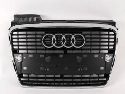 Grila radiator bara fata NOUA (rama cromata) Audi A4 B7 an fabricatie 2008 8E0853651J 8E0853651J1QP