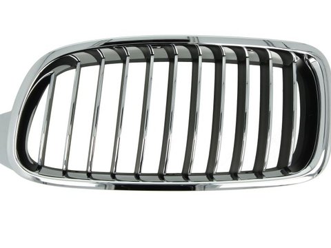 Grila radiator Bmw Seria 3 (F30/F31), 01.2012-12.2019 Model LUXURY, partea stanga, 51137263481, 20D105-5, (fara model GT)