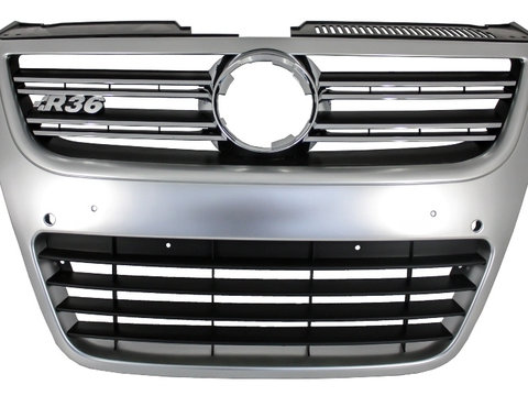 Grila Radiator Compatibil Cu Volkswagwen Passat B6 2005-2010 R36 Design Aluminiu Look FGVWP3CR36S
