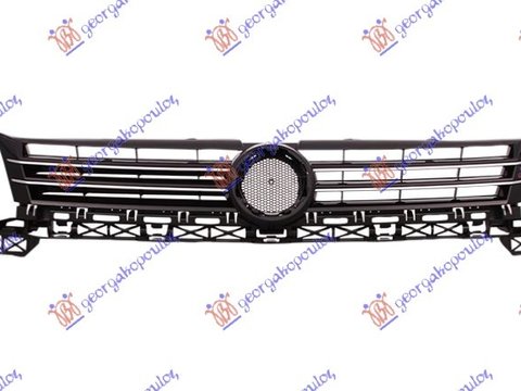 Grila Radiator Fata Neagra Cu Bandou Cromat VW Touran 2010 2011 2012 2013 2014 2015