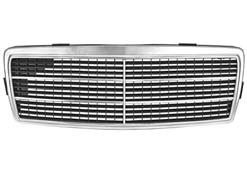 Grila radiator Mercedes Clasa C (W202), 03.1993-03.2001, crom/negru, 2028800083, 500205-0