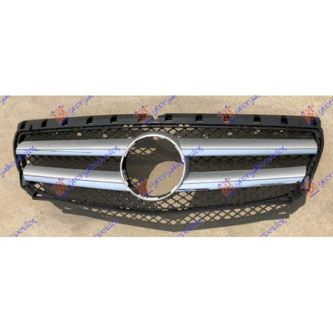 Grila radiator neagra/ argintie - Mercedes B-Class (W246), 2014, 2015, 2016, 2017, 2018, 2019.