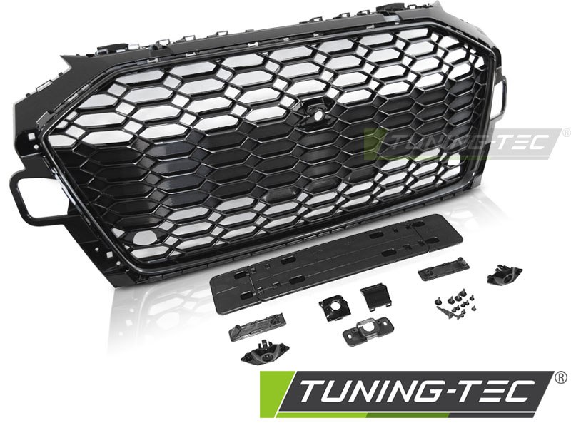 Grila radiator negru lucios PDC compatibil cu AUDI A4 B9 20-