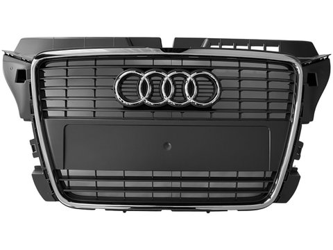 Grila Radiator + Ornament + Emblema Oe Audi A3 8P 2008-2013 8P0853651M1QP