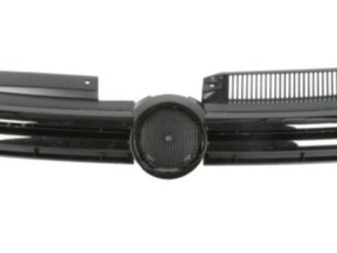 Grila radiator VW Golf 6 (5K), 10.2008-2013, negru, 5K0853651ANQWA, 951805-6, partial inchis