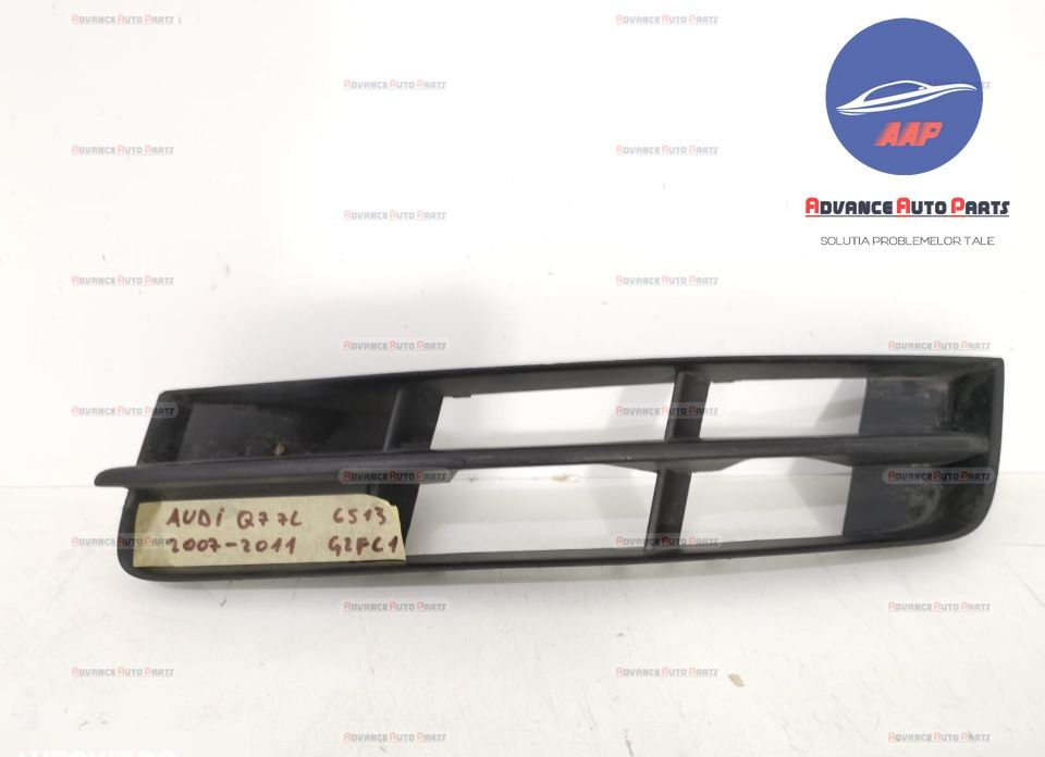 Grila stanga proiector originala in stare buna Audi Q7 4L 2005 2006 2007 2008 2009 Crossover oem