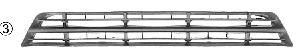 Grila ventilatie, bara protectie FORD FOCUS (DAW, DBW), FORD FOCUS Clipper (DNW), FORD FOCUS limuzina (DFW) - VAN WEZEL 1861590